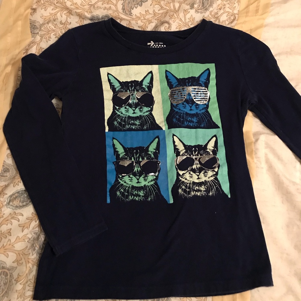 Long sleeve “Warhol” cat shirt